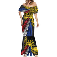 Philippines Sun Mermaid Dress Pasifika Tribal Style