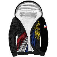 Philippines Sun Sherpa Hoodie Pasifika Tribal Style