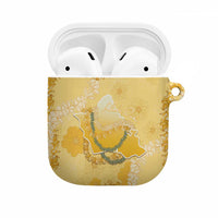 Hawaii Oahu Island Flowers Lei AirPods Case Yellow Ilima Mix Plumeria LT7 Yellow - Polynesian Pride