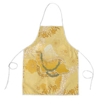Hawaii Oahu Island Flowers Lei Apron Yellow Ilima Mix Plumeria LT7 Yellow - Polynesian Pride