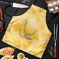 Hawaii Oahu Island Flowers Lei Apron Yellow Ilima Mix Plumeria LT7 Yellow - Polynesian Pride