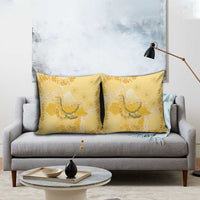 Hawaii Oahu Island Flowers Lei Pillow Cover Yellow Ilima Mix Plumeria LT7 - Polynesian Pride