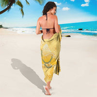 Hawaii Oahu Island Flowers Lei Sarong Yellow Ilima Mix Plumeria LT7 - Polynesian Pride