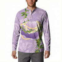 Hawaii Kauai Island Flowers Lei Button Sweatshirt Mokihana Lei LT7 - Polynesian Pride