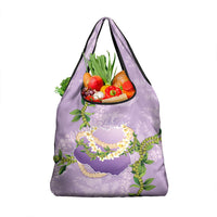 Hawaii Kauai Island Flowers Lei Grocery Bag Mokihana Lei LT7 1-pack One Size Lavender - Polynesian Pride