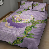 Hawaii Kauai Island Flowers Lei Quilt Bed Set Mokihana Lei LT7 - Polynesian Pride