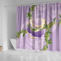 Hawaii Kauai Island Flowers Lei Shower Curtain Mokihana Lei LT7 - Polynesian Pride