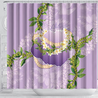 Hawaii Kauai Island Flowers Lei Shower Curtain Mokihana Lei LT7 - Polynesian Pride