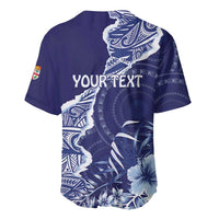 Fiji Queen Victoria School Personalised Baseball Jersey Masi Tapa Torn Style