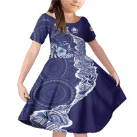 Fiji Queen Victoria School Personalised Family Matching Mermaid Dress and Hawaiian Shirt Masi Tapa Torn Style
