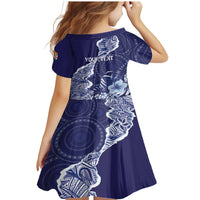 Fiji Queen Victoria School Personalised Family Matching Mermaid Dress and Hawaiian Shirt Masi Tapa Torn Style