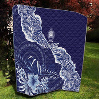 Fiji Queen Victoria School Personalised Quilt Masi Tapa Torn Style