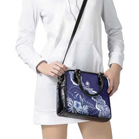 Fiji Queen Victoria School Personalised Shoulder Handbag Masi Tapa Torn Style