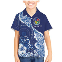 Fiji Lelean Memorial School Personalised Family Matching Mermaid Dress and Hawaiian Shirt Korodredre Davuilevu Masi Mix Style