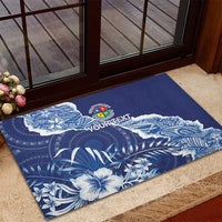Fiji Lelean Memorial School Personalised Rubber Doormat Korodredre Davuilevu Masi Mix Style