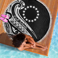 Kia Orana Cook Islands Beach Blanket Kerekere Plumeria Tropical Waves LT7 - Polynesian Pride