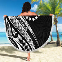 Kia Orana Cook Islands Beach Blanket Kerekere Plumeria Tropical Waves LT7 - Polynesian Pride