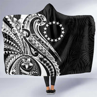 Kia Orana Cook Islands Hooded Blanket Kerekere Plumeria Tropical Waves - Polynesian Pride