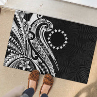 Kia Orana Cook Islands Rubber Doormat Kerekere Plumeria Tropical Waves LT7 - Polynesian Pride