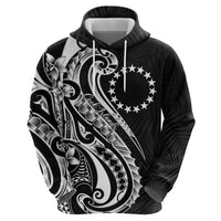 Kia Orana Cook Islands Zip Hoodie Kerekere Plumeria Tropical Waves LT7 - Polynesian Pride