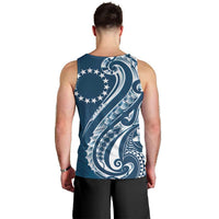 Kia Orana Cook Islands Men Tank Top Auika Plumeria Tropical Waves LT7 - Polynesian Pride