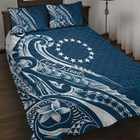 Kia Orana Cook Islands Quilt Bed Set Auika Plumeria Tropical Waves - Polynesian Pride