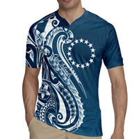 Kia Orana Cook Islands Rugby Jersey Auika Plumeria Tropical Waves LT7 - Polynesian Pride