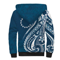 Kia Orana Cook Islands Sherpa Hoodie Auika Plumeria Tropical Waves LT7 - Polynesian Pride