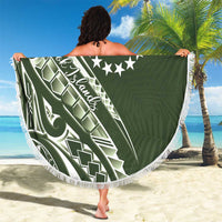 Kia Orana Cook Islands Beach Blanket Matie Plumeria Tropical Waves LT7 - Polynesian Pride