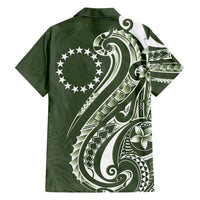 Kia Orana Cook Islands Family Matching Tank Maxi Dress and Hawaiian Shirt Matie Plumeria Tropical Waves - Polynesian Pride