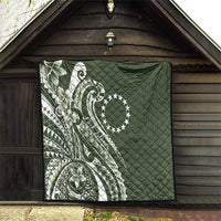 Kia Orana Cook Islands Quilt Matie Plumeria Tropical Waves - Polynesian Pride