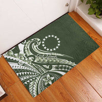 Kia Orana Cook Islands Rubber Doormat Matie Plumeria Tropical Waves LT7 - Polynesian Pride