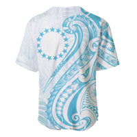 Kia Orana Cook Islands Baseball Jersey Moana Plumeria Tropical Waves - Polynesian Pride