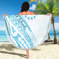 Kia Orana Cook Islands Beach Blanket Moana Plumeria Tropical Waves LT7 - Polynesian Pride