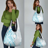 Kia Orana Cook Islands Grocery Bag Moana Plumeria Tropical Waves LT7 - Polynesian Pride