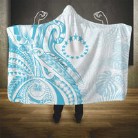 Kia Orana Cook Islands Hooded Blanket Moana Plumeria Tropical Waves - Polynesian Pride