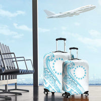 Kia Orana Cook Islands Luggage Cover Moana Plumeria Tropical Waves - Polynesian Pride