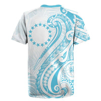 Kia Orana Cook Islands Rugby Jersey Moana Plumeria Tropical Waves LT7 - Polynesian Pride