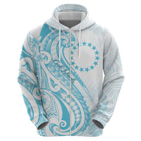 Kia Orana Cook Islands Zip Hoodie Moana Plumeria Tropical Waves LT7 - Polynesian Pride