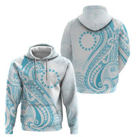 Kia Orana Cook Islands Zip Hoodie Moana Plumeria Tropical Waves LT7 - Polynesian Pride