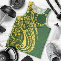 Kia Orana Cook Islands Men Tank Top Plumeria Tropical Waves LT7 - Polynesian Pride