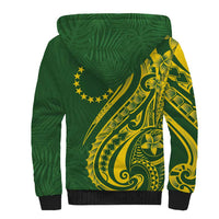Kia Orana Cook Islands Sherpa Hoodie Plumeria Tropical Waves LT7 - Polynesian Pride