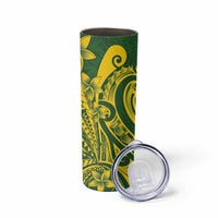 Kia Orana Cook Islands Skinny Tumbler Plumeria Tropical Waves - Polynesian Pride