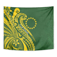 Kia Orana Cook Islands Tapestry Plumeria Tropical Waves - Polynesian Pride