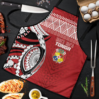 Mate Ma'a Tonga Rugby Kupesi Motifs Apron Red Waves LT7 Red - Polynesian Pride