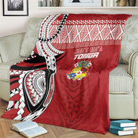 Mate Ma'a Tonga Rugby Kupesi Motifs Blanket Red Waves LT7 - Polynesian Pride