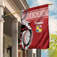 Mate Ma'a Tonga Rugby Kupesi Motifs Garden Flag Red Waves LT7 House Flag Red - Polynesian Pride