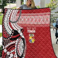 Mate Ma'a Tonga Rugby Kupesi Motifs Quilt Red Waves LT7 Red - Polynesian Pride
