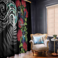 Meri Kirihimete New Zealand Window Curtain Tui on Pohutukawa LT7 - Polynesian Pride