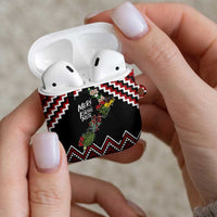 New Zealand Christmas Taniko Poutama AirPods Case Flora Map with Birds LT7 - Polynesian Pride